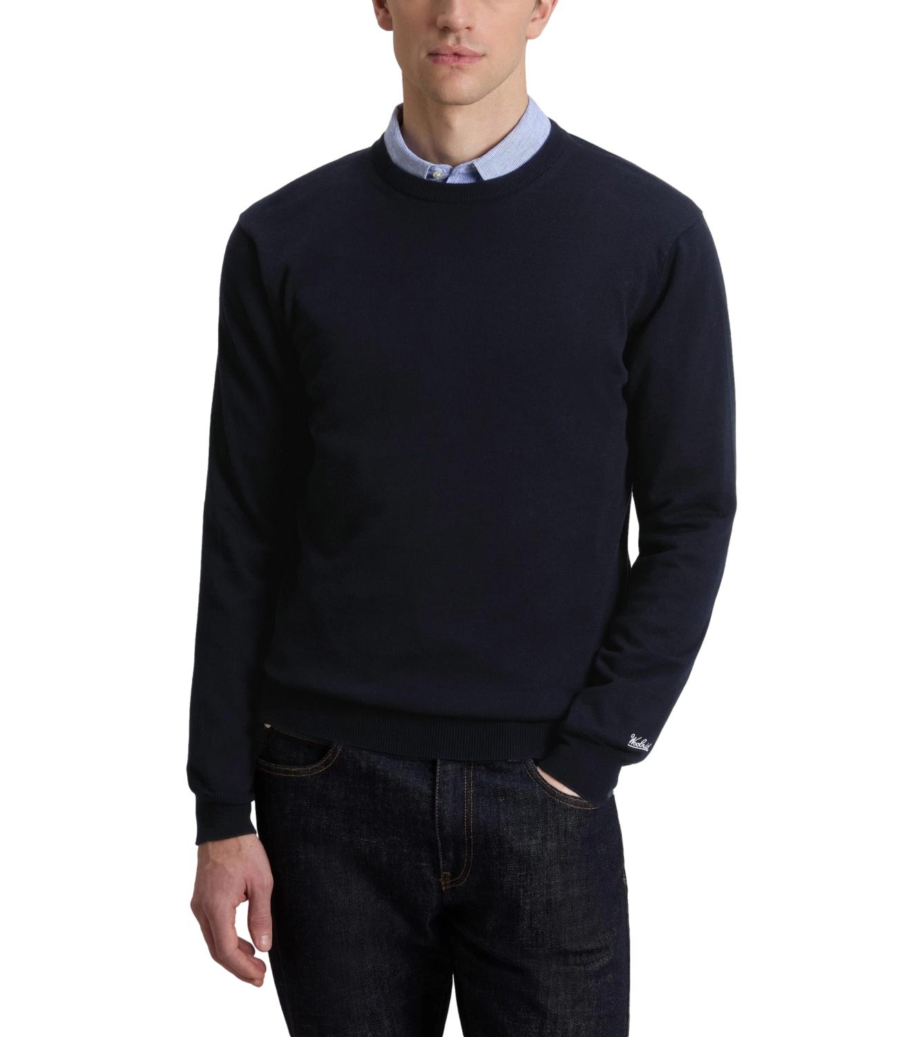 Woolrich Maglia da Uomo - Melton Blue