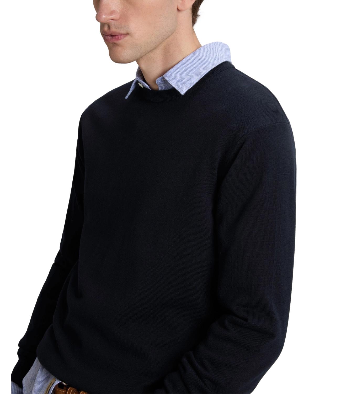 Woolrich Maglia da Uomo - Melton Blue