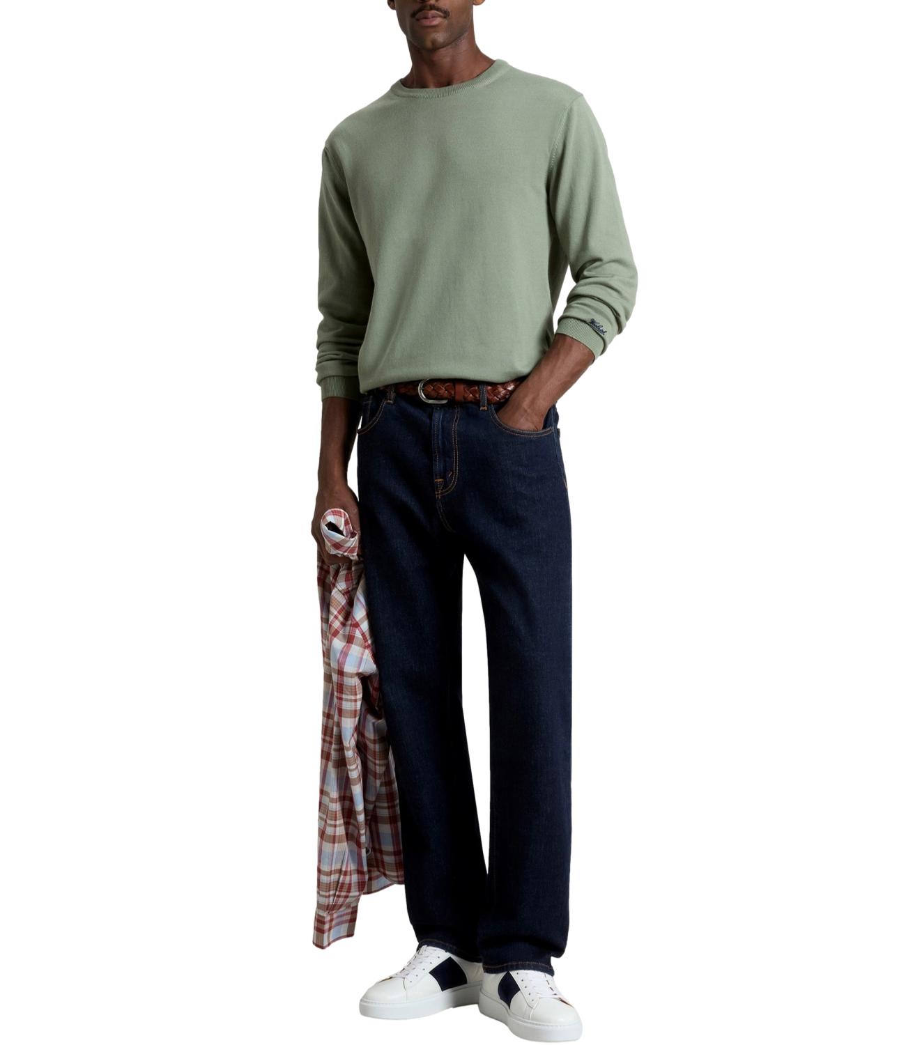 Woolrich Maglia da Uomo - Faded Smokey Olive
