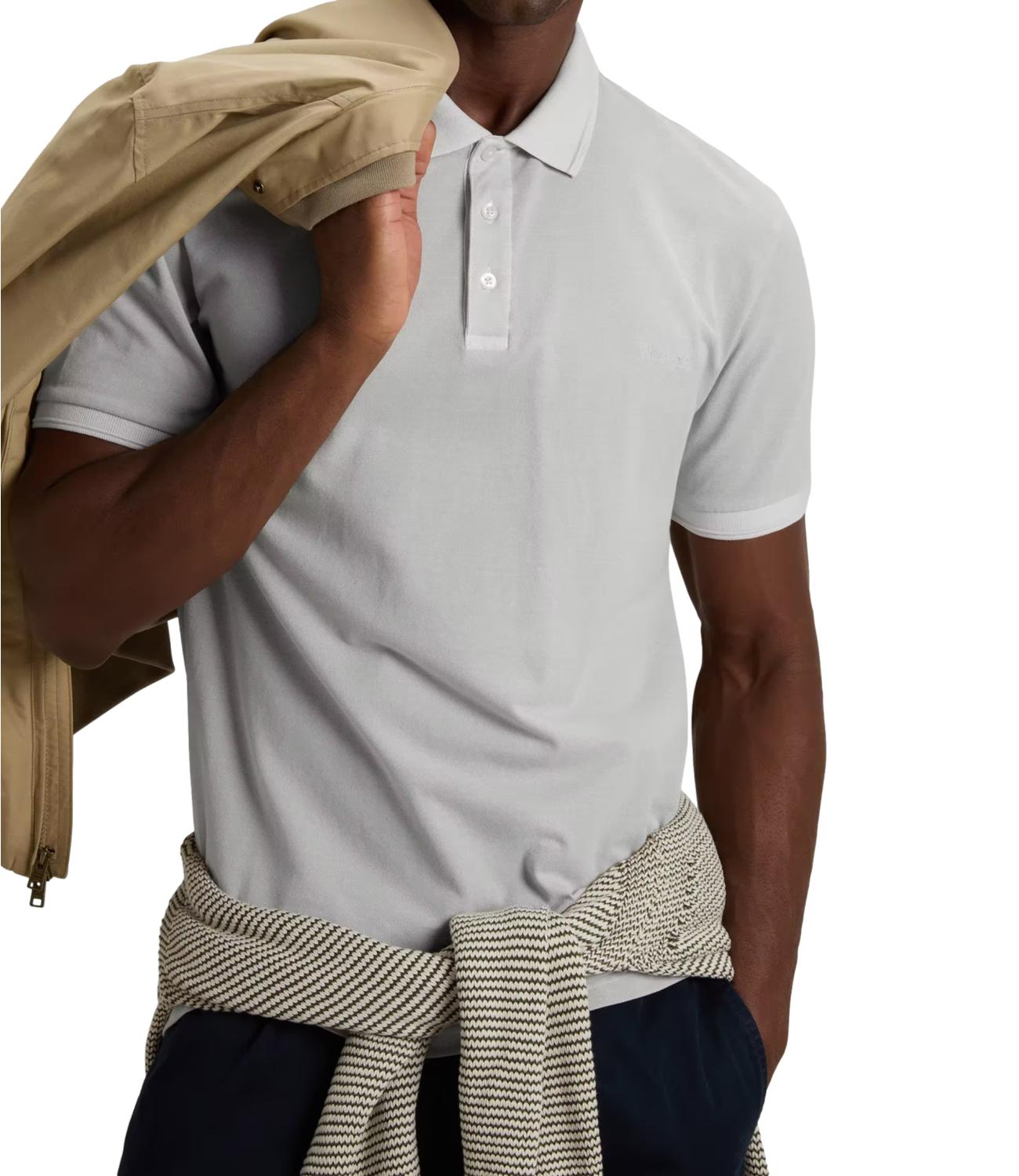 Woolrich Polo da Uomo - Faded Harbor Mist