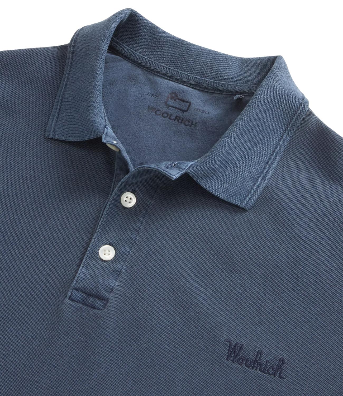 Woolrich Polo da Uomo - Faded Melton Blue