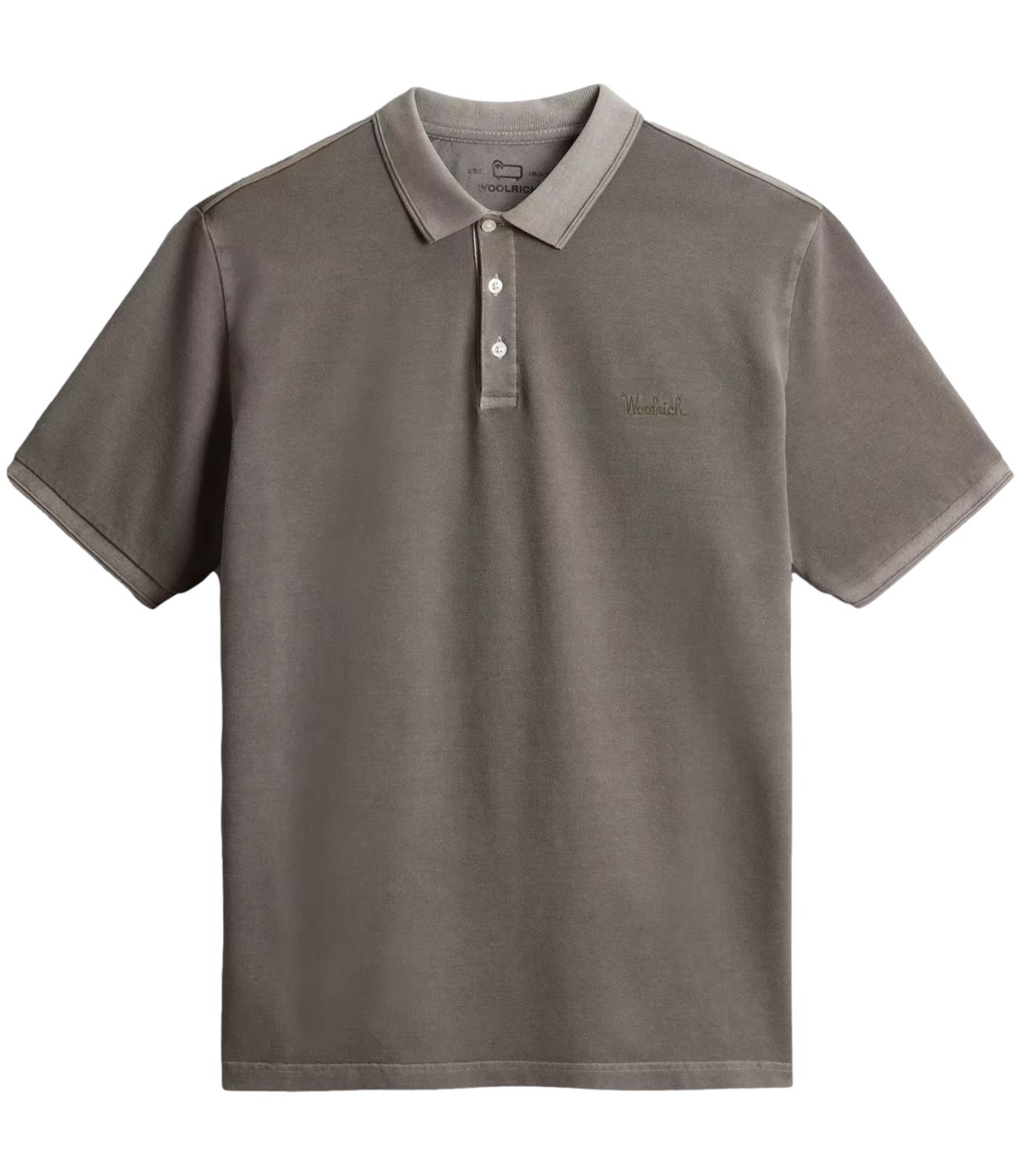 Woolrich Polo da Uomo - Faded Smokey Olive