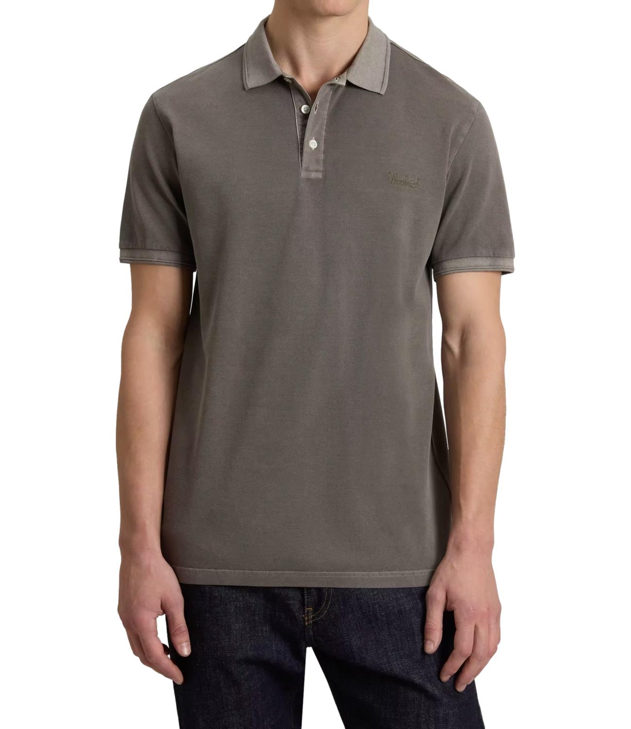 Woolrich Polo da Uomo - Faded Smokey Olive