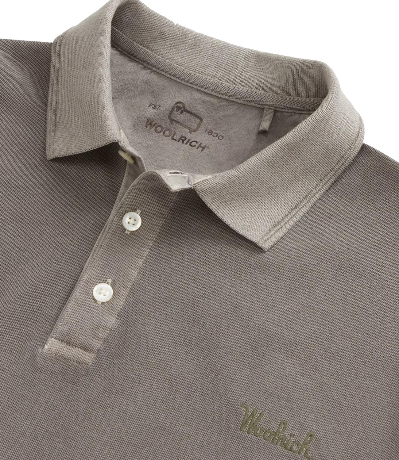 Woolrich Polo da Uomo - Faded Smokey Olive