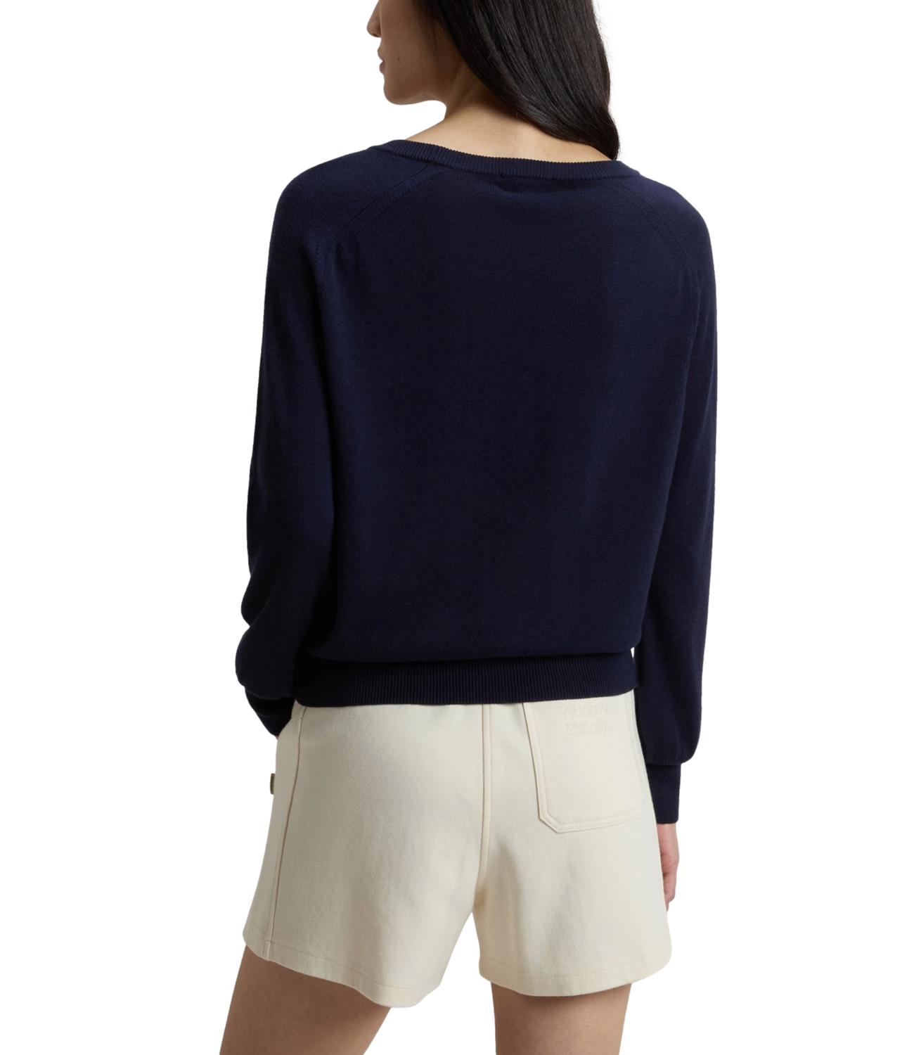 Woolrich Maglia da Donna - Melton Blue