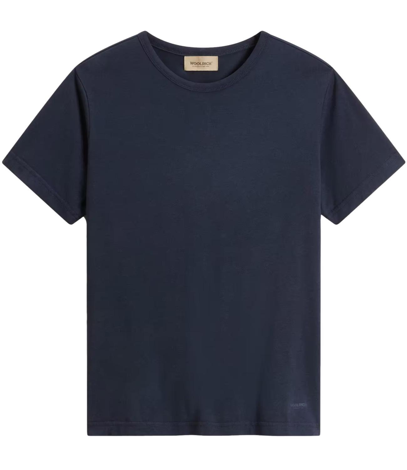Woolrich T-Shirt da Donna - Melton Blue