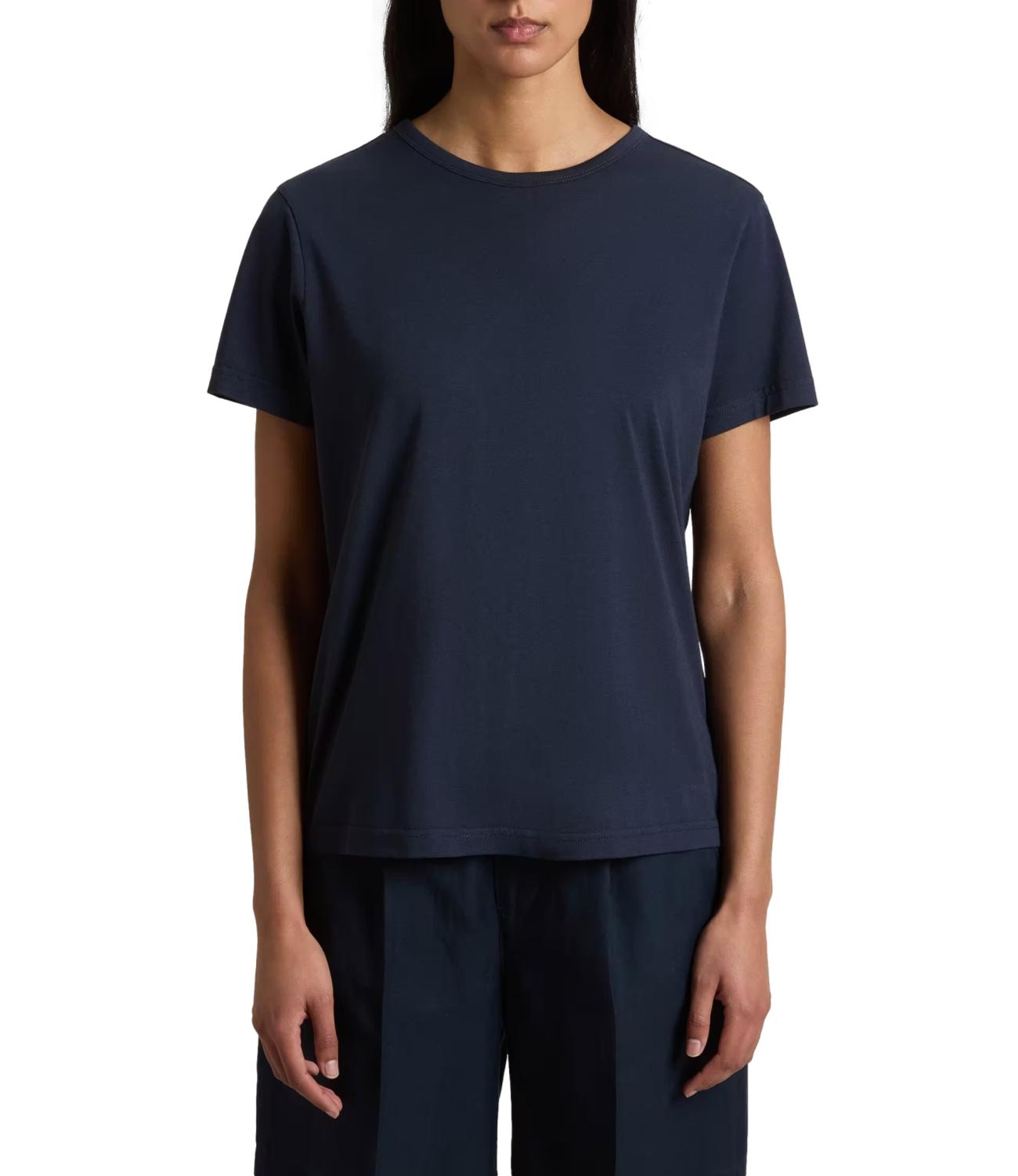 Woolrich T-Shirt da Donna - Melton Blue