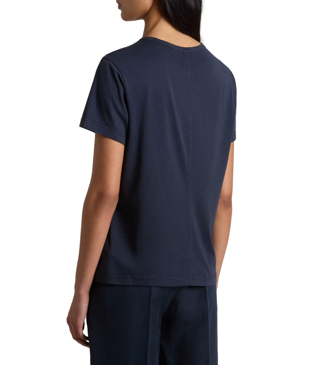 Woolrich T-Shirt da Donna - Melton Blue