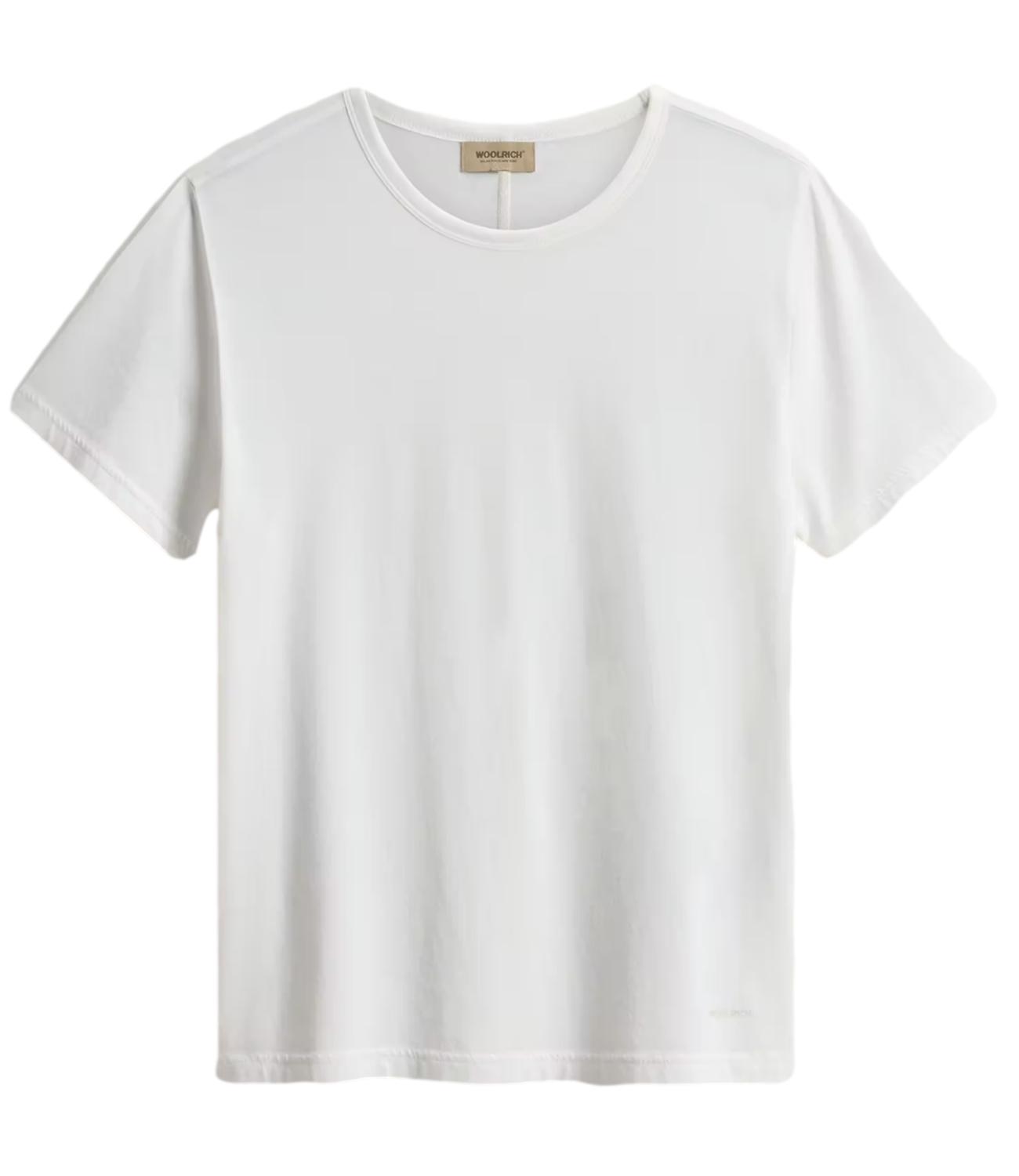 Woolrich T-Shirt da Donna - Arctic White
