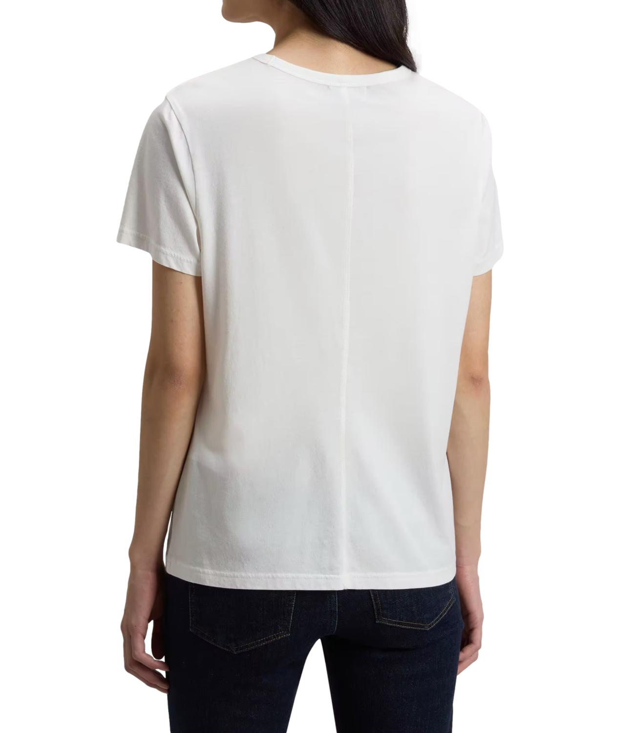 Woolrich T-Shirt da Donna - Arctic White