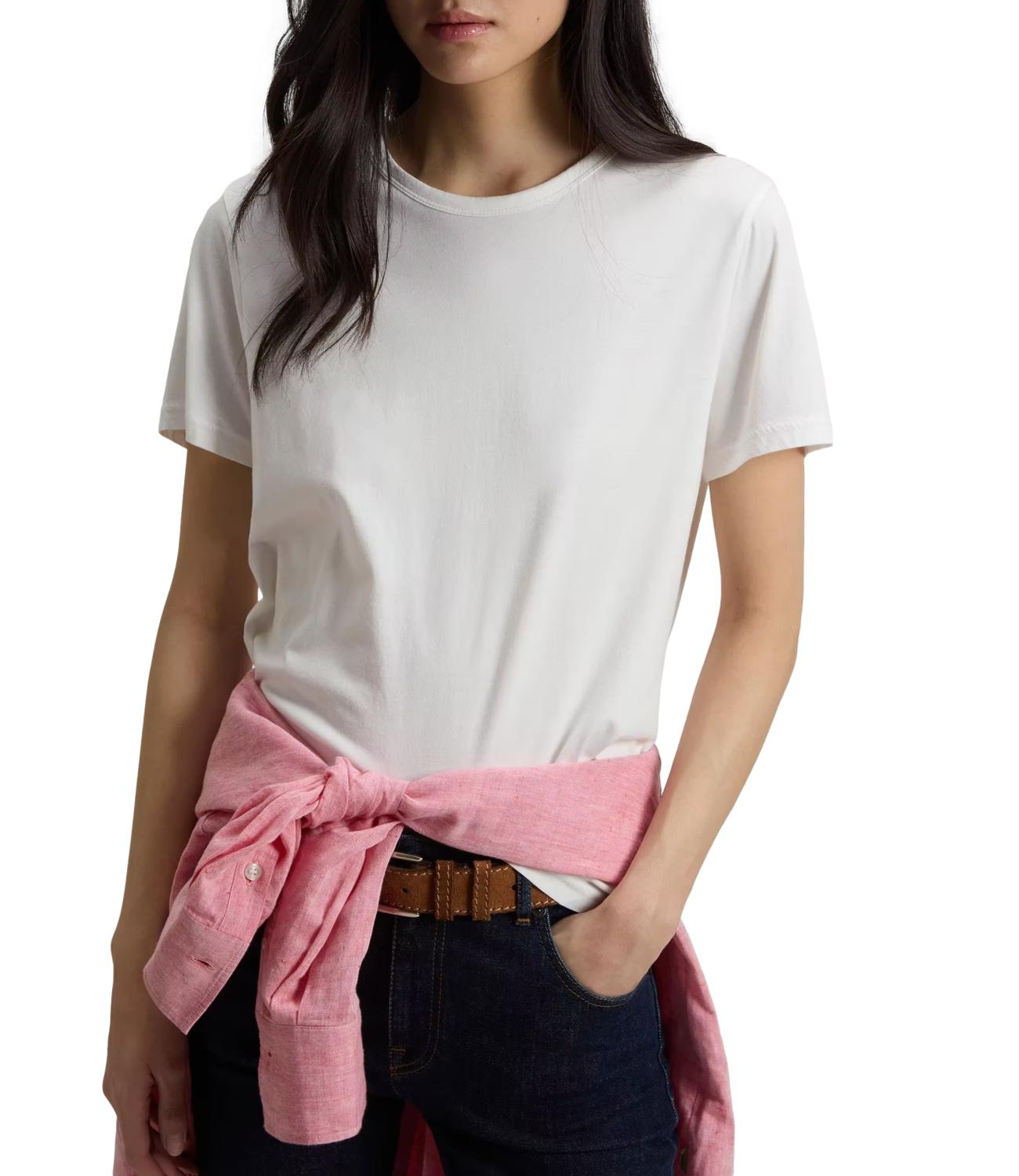 Woolrich T-Shirt da Donna - Arctic White