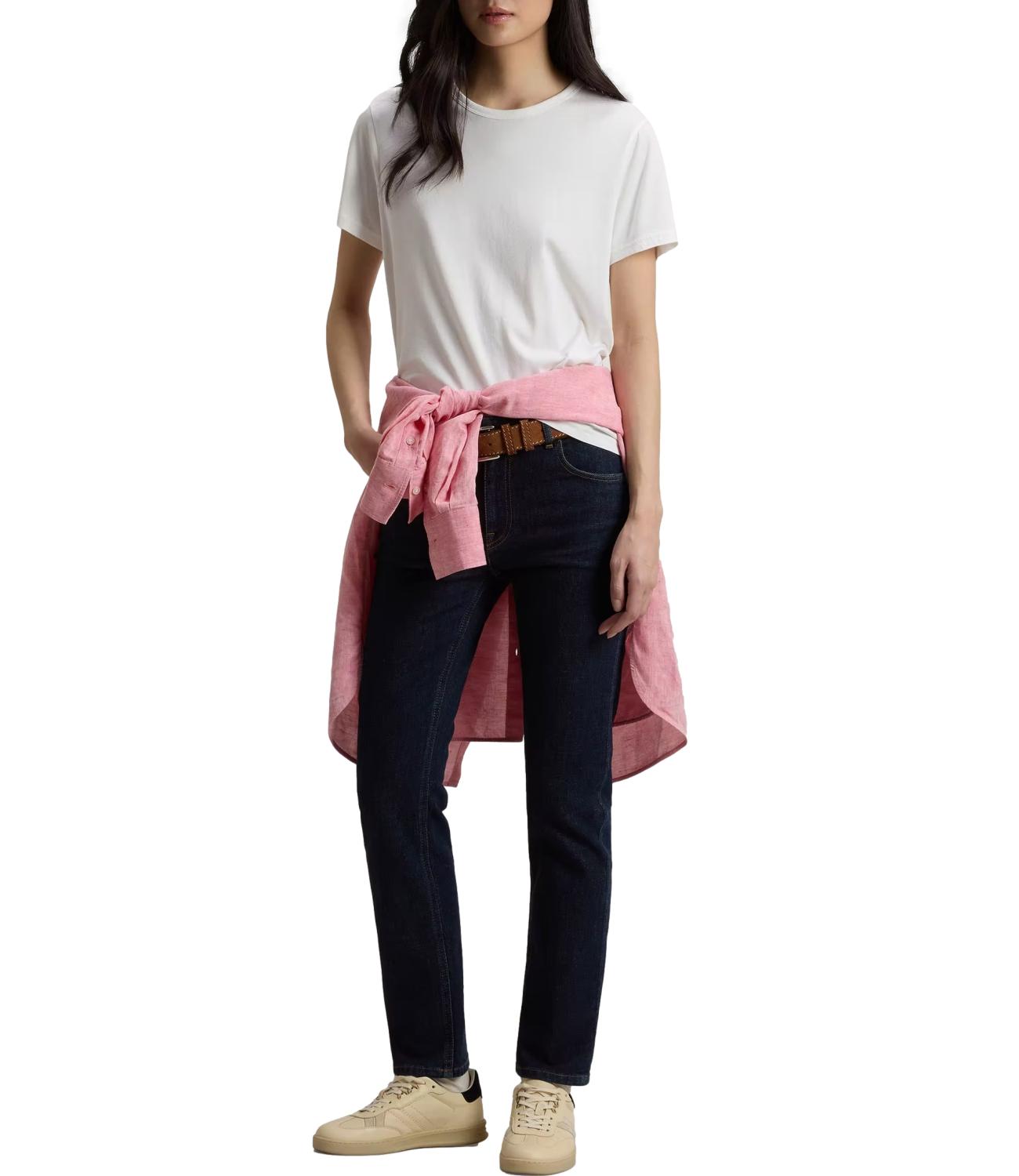 Woolrich T-Shirt da Donna - Arctic White