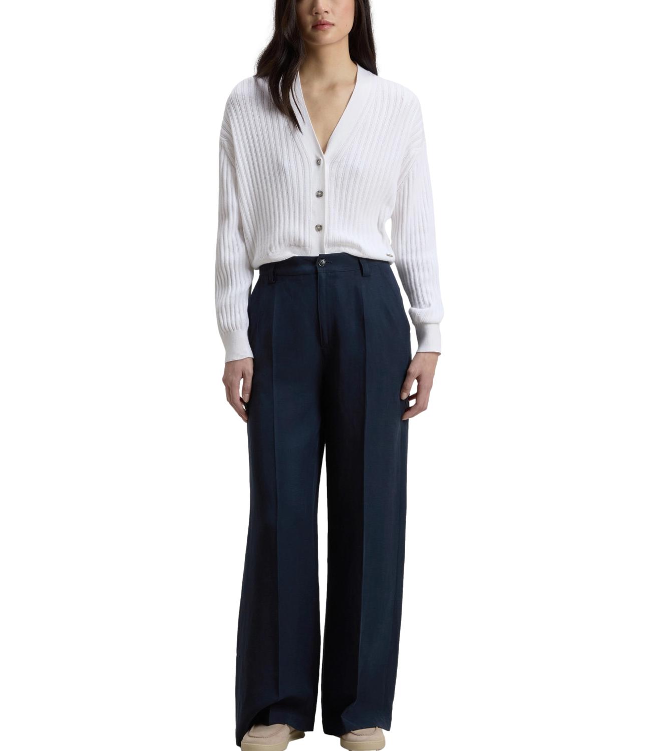 Woolrich Pantalone da Donna - Melton Blue