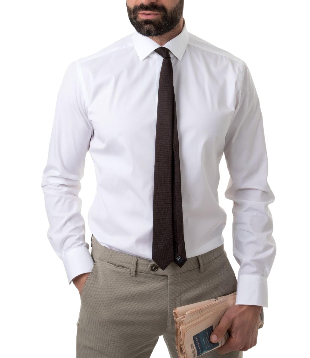 Camicia Xacus bianca Taylor fit