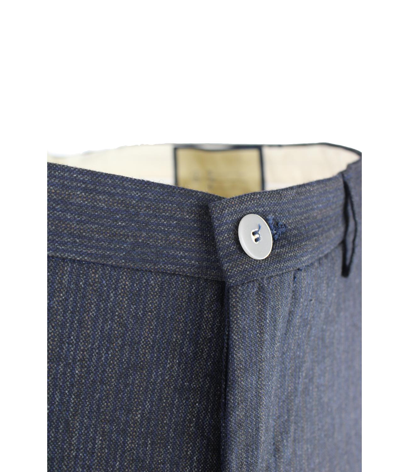 AT.P.CO Blue trousers with gray stripes for men