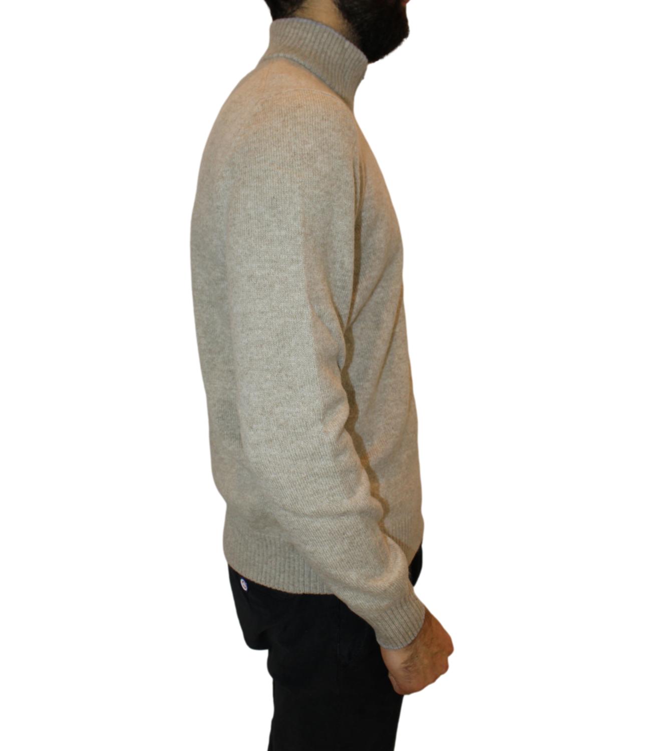 GRAN SASSO Men's Beige Wolf Sweater
