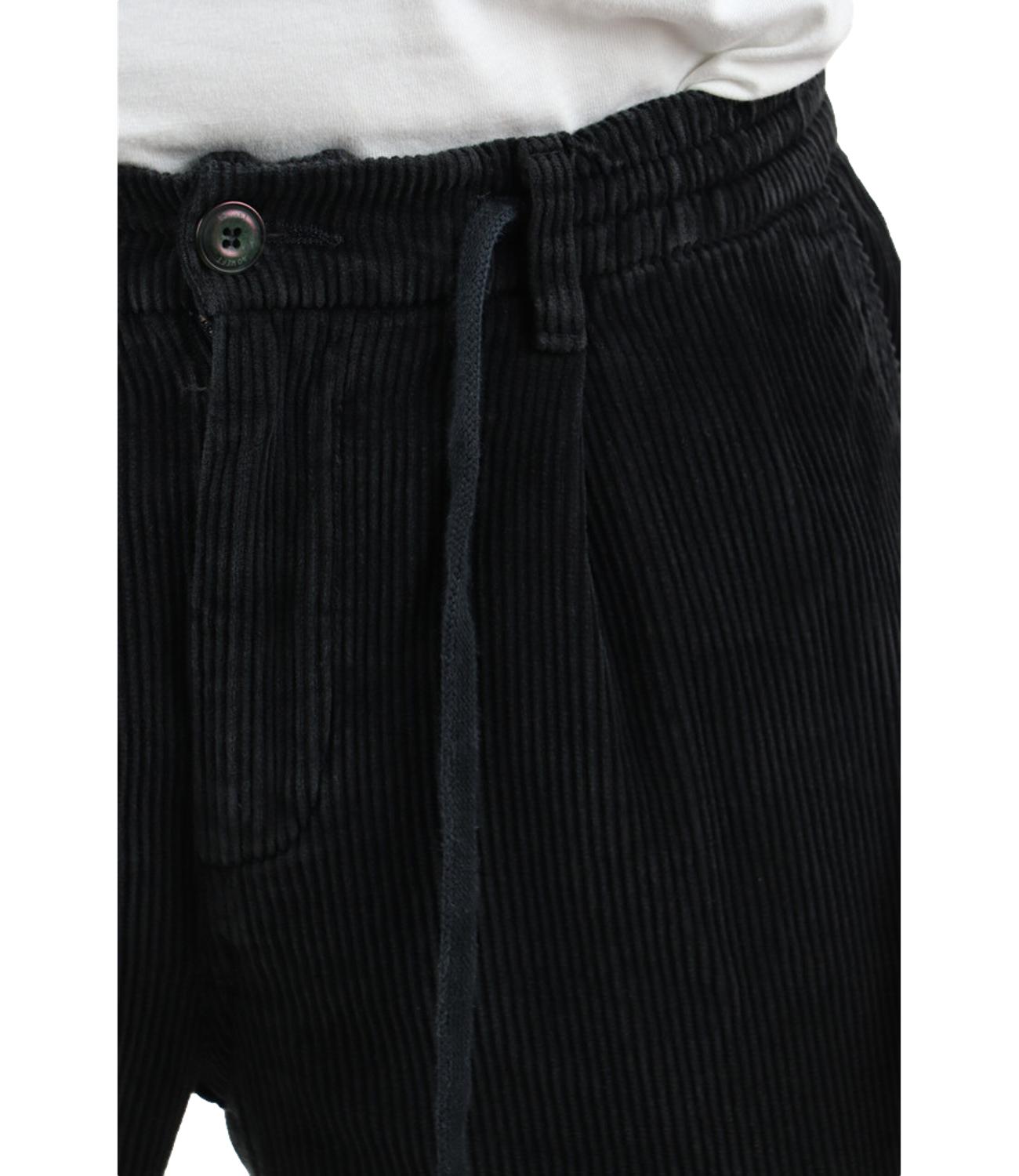 Aikoc men's cargo trousers in velvet with dark blue pockets