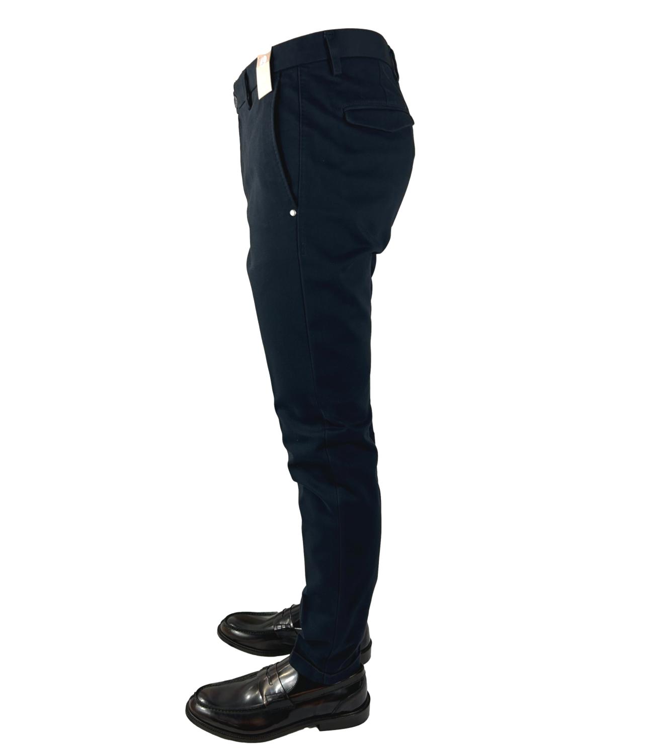 AT.P.CO. Pantalon homme bleu foncé en coton SASA L.30