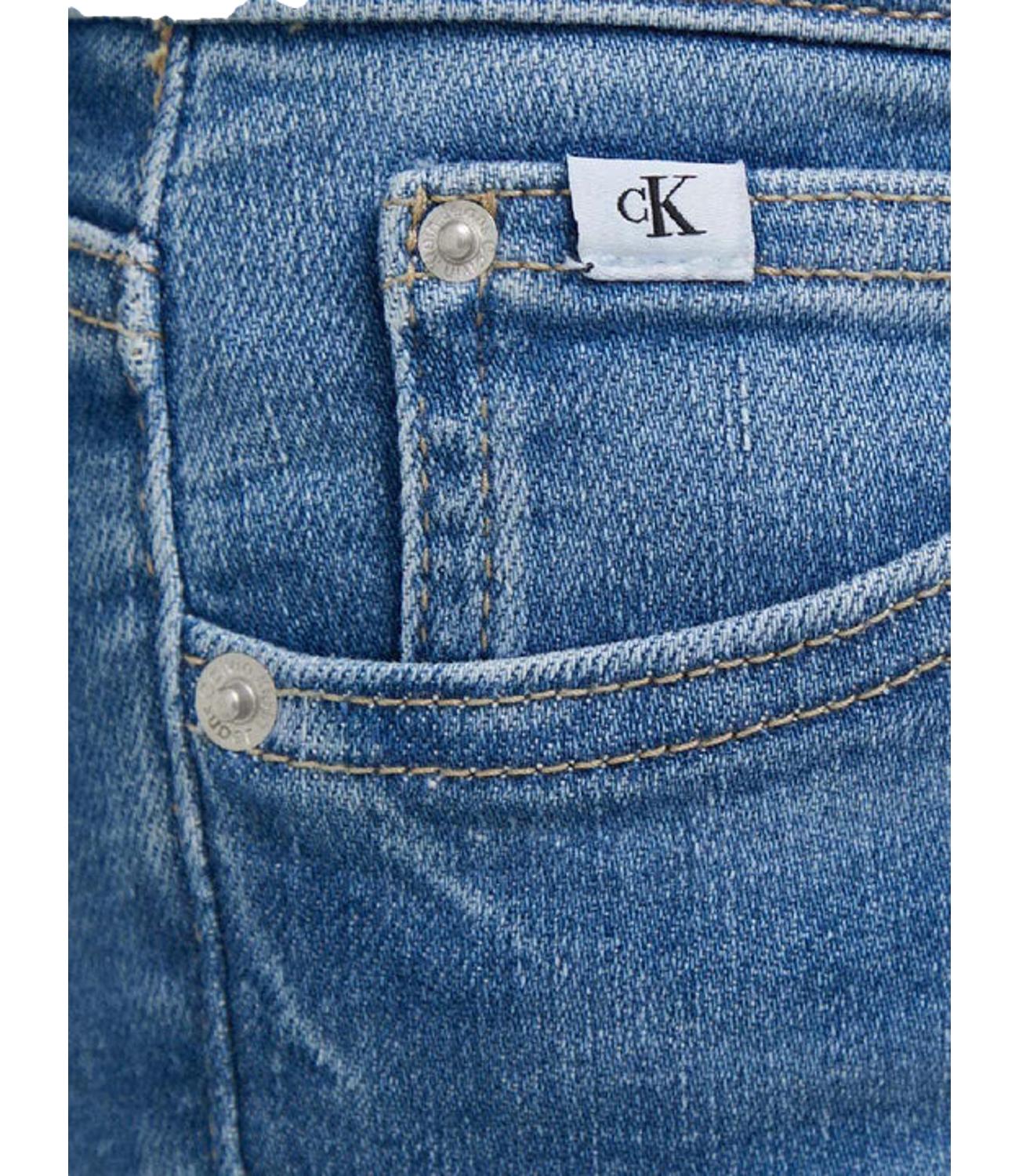 Skinny fit light denim jeans with ck logo