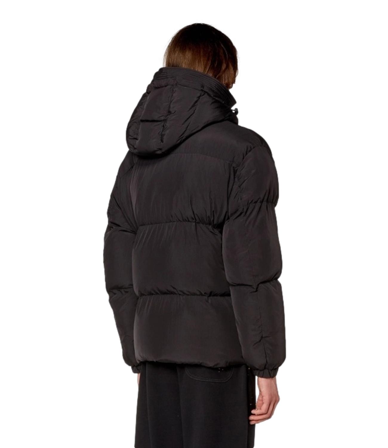 DIESEL Bomber nero W-ROLFYS QUILTED JACKET