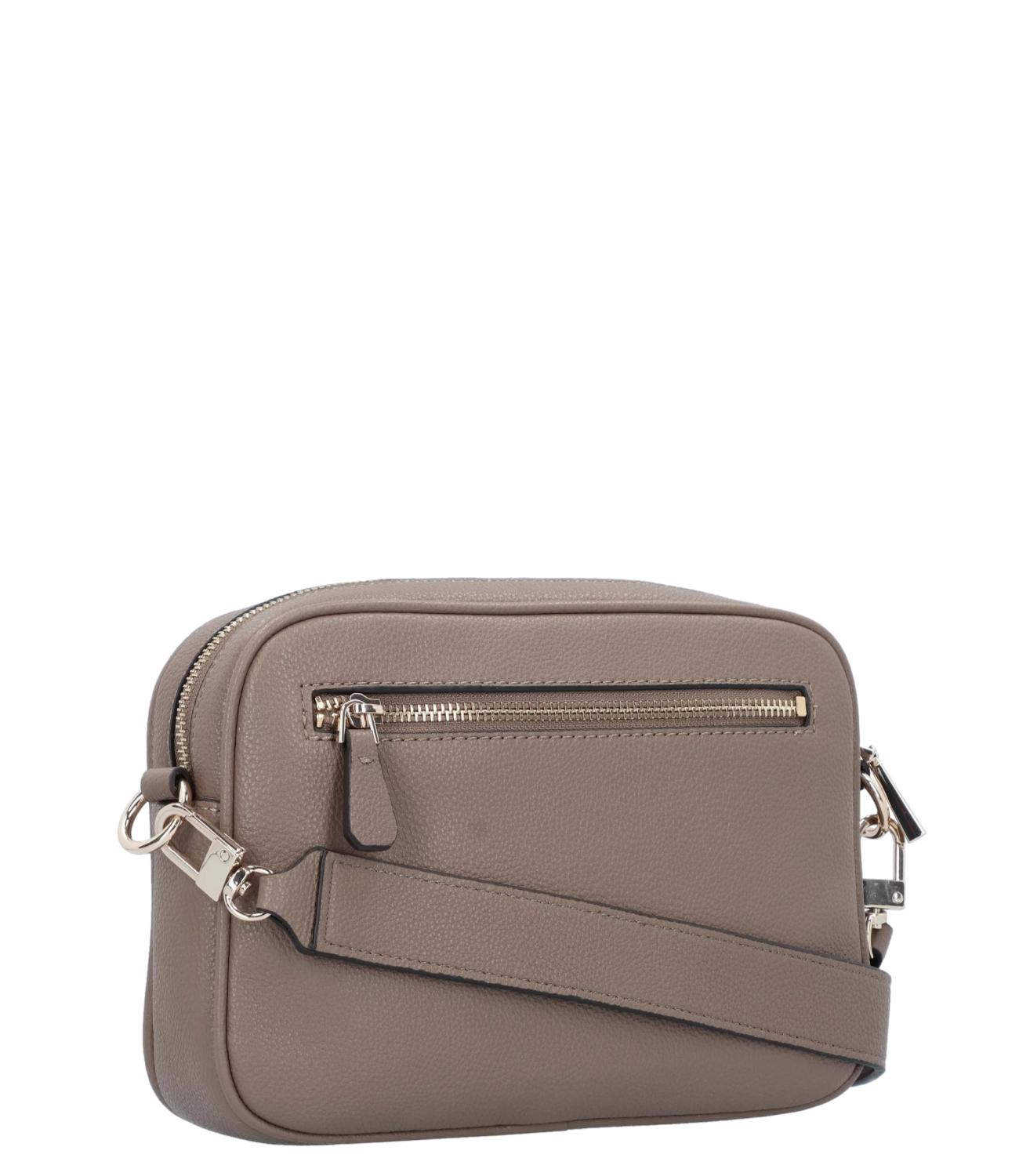 GUESS Meridian camera bag in greystone color for women