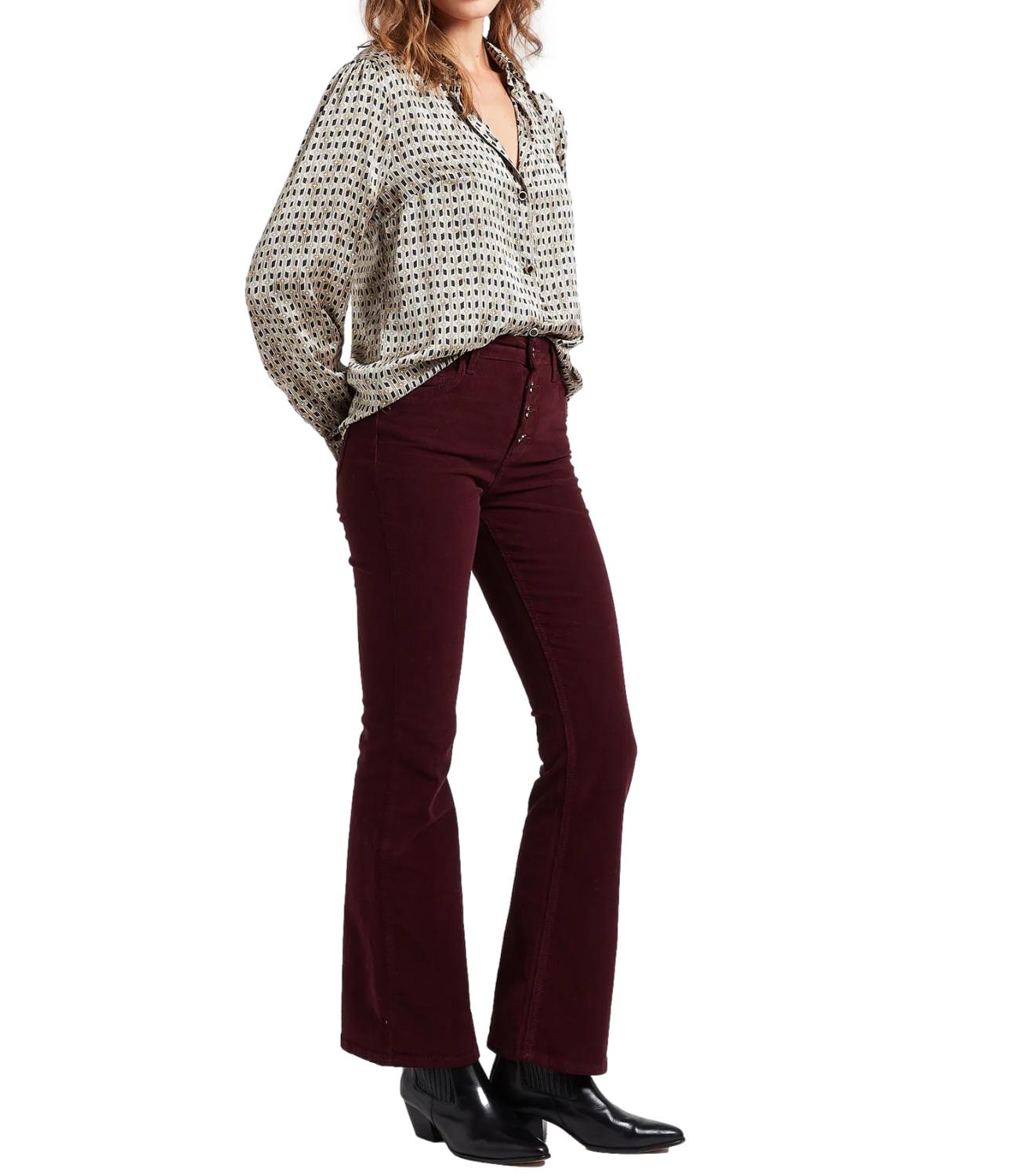 LIU JO Women's aubergine trousers