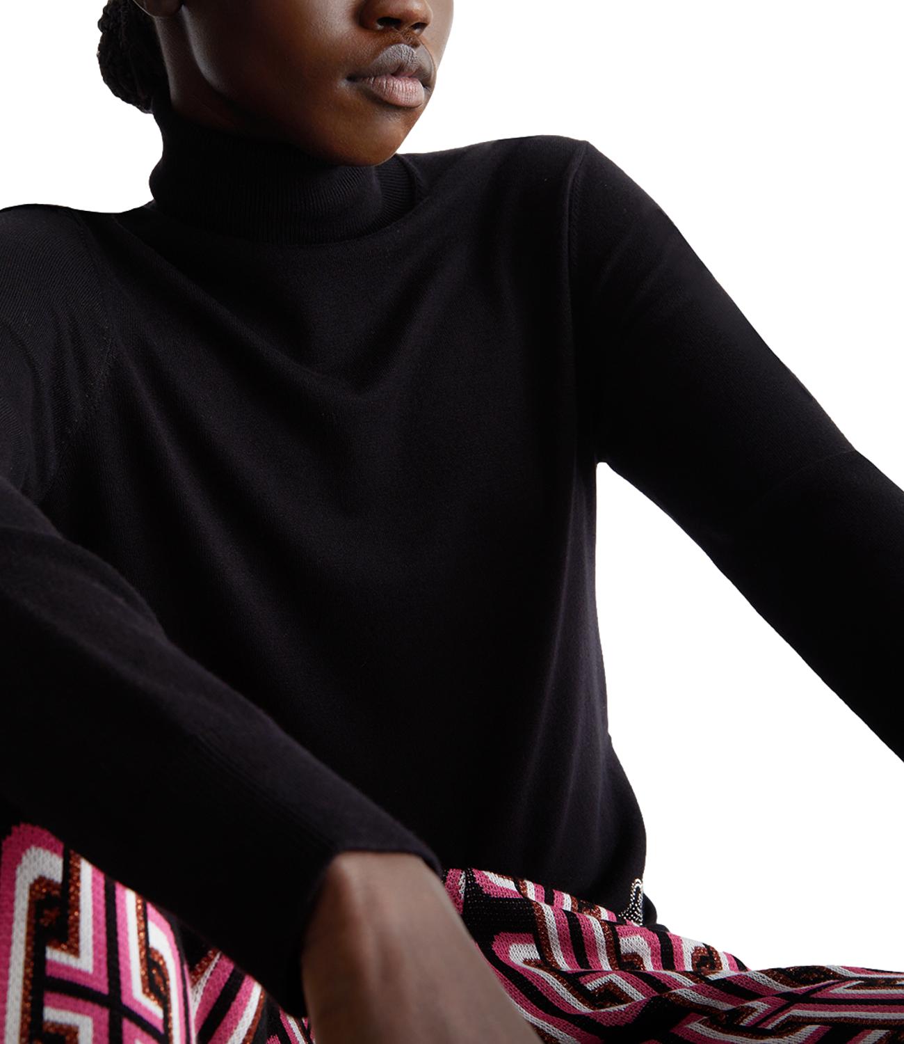 LIU JO women's black turtleneck sweater