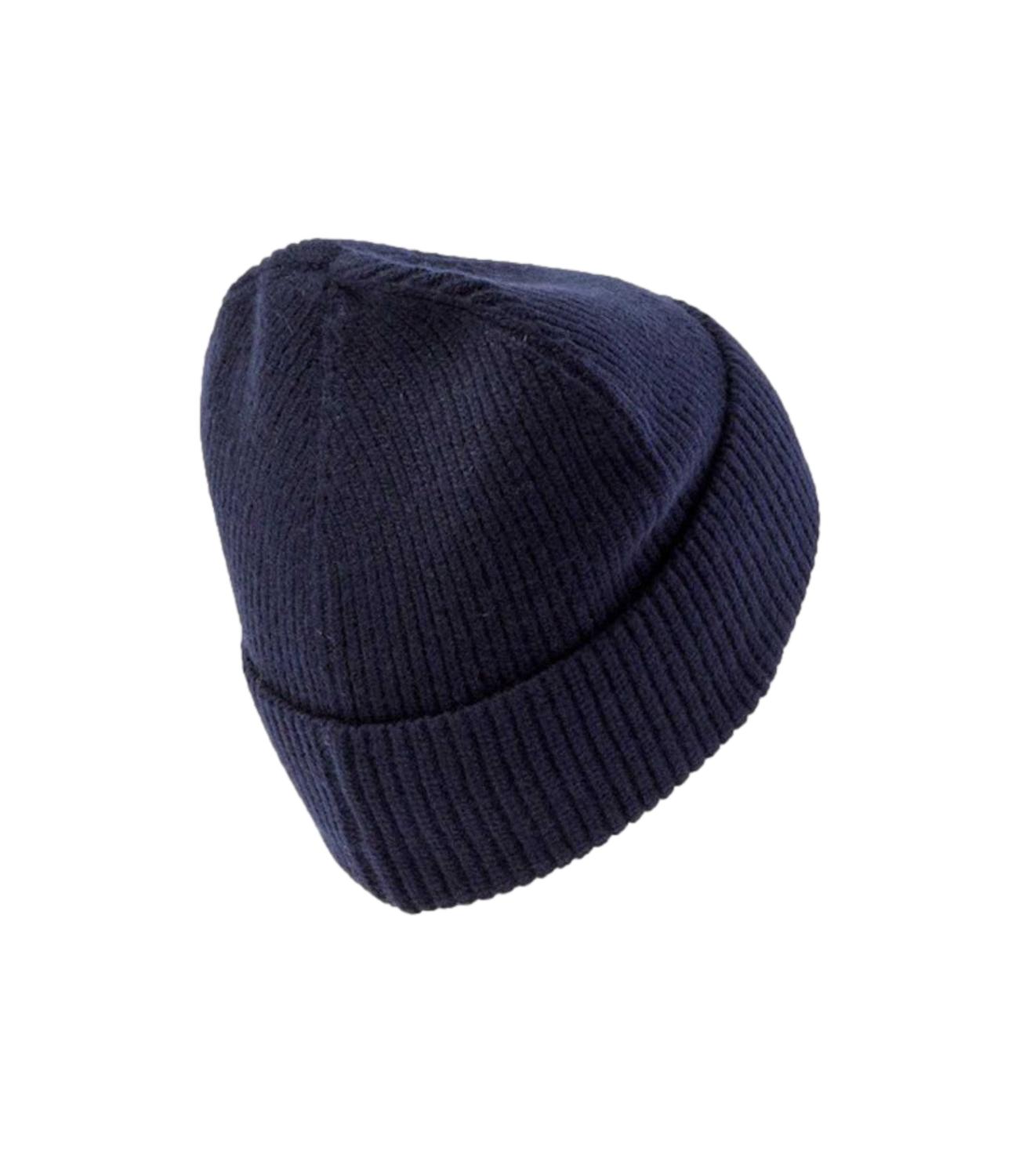 Cappello Polo Ralph Lauren uomo in lana a coste blu navy