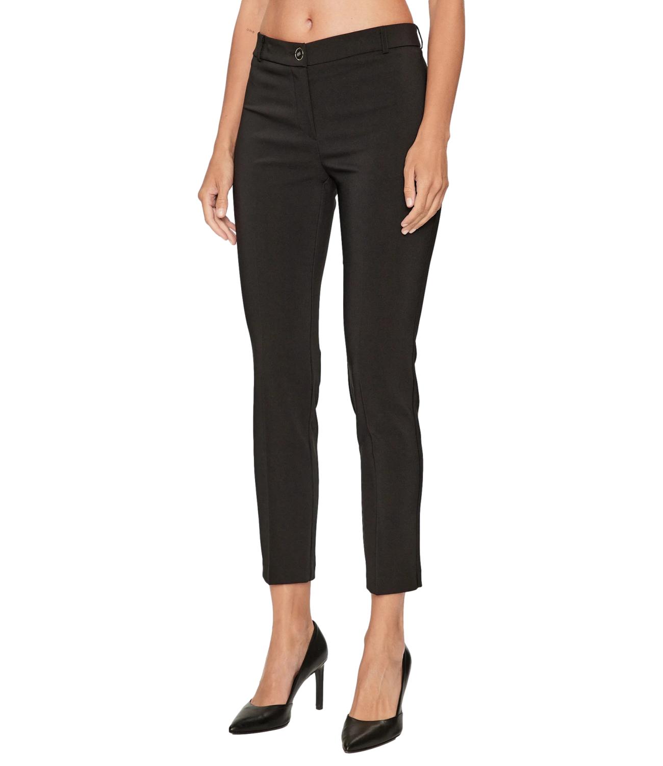 RINASCAMENTO Black slim fit trousers for women