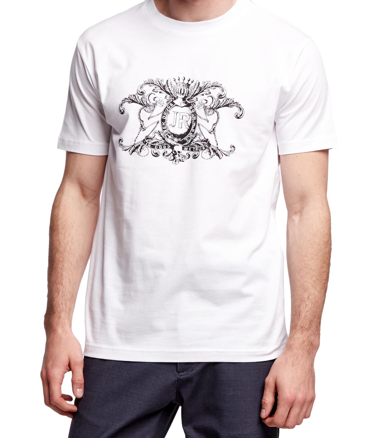 T-shirt blanc pour hommes