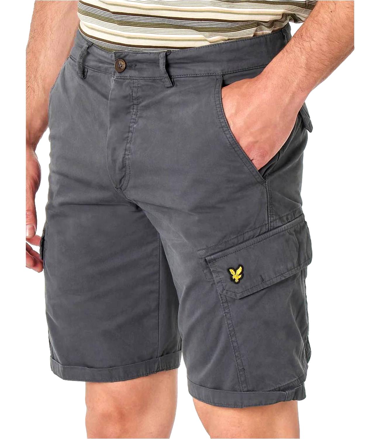 Lyle and Scott men's cargo Bermuda shorts Anthracite Grey