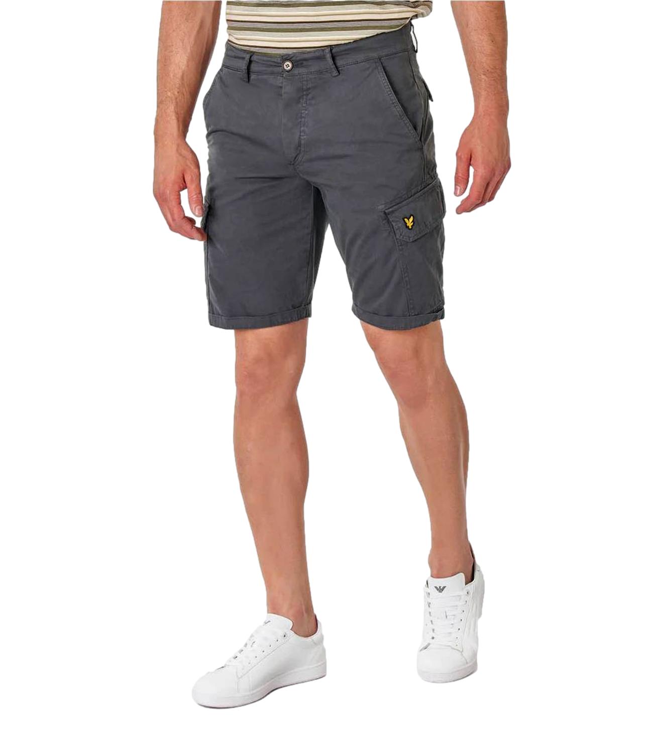 Lyle and Scott men's cargo Bermuda shorts Anthracite Grey