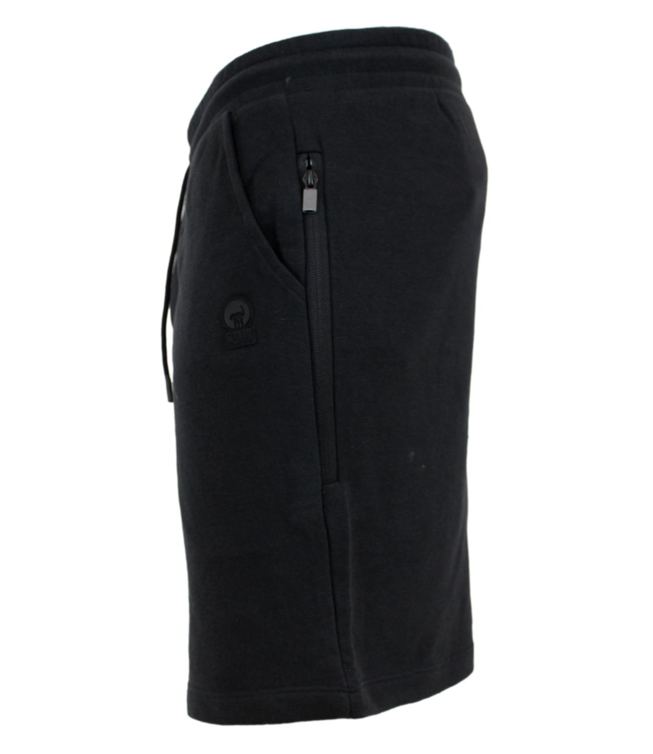 Bermuda homme noir CIESSE avec logo ton sur ton