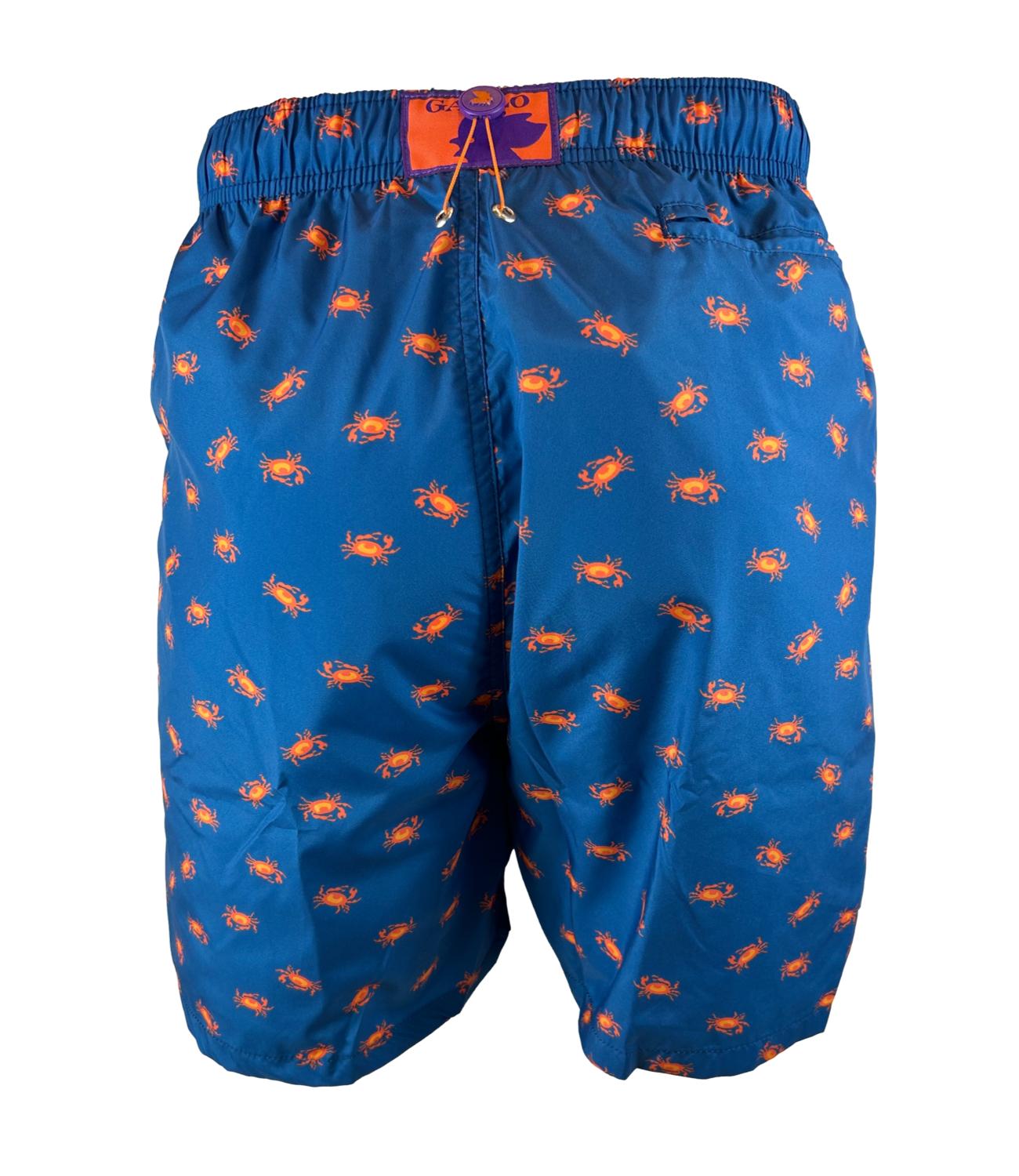GALLO Men's Blue Costume with orange crab pattern