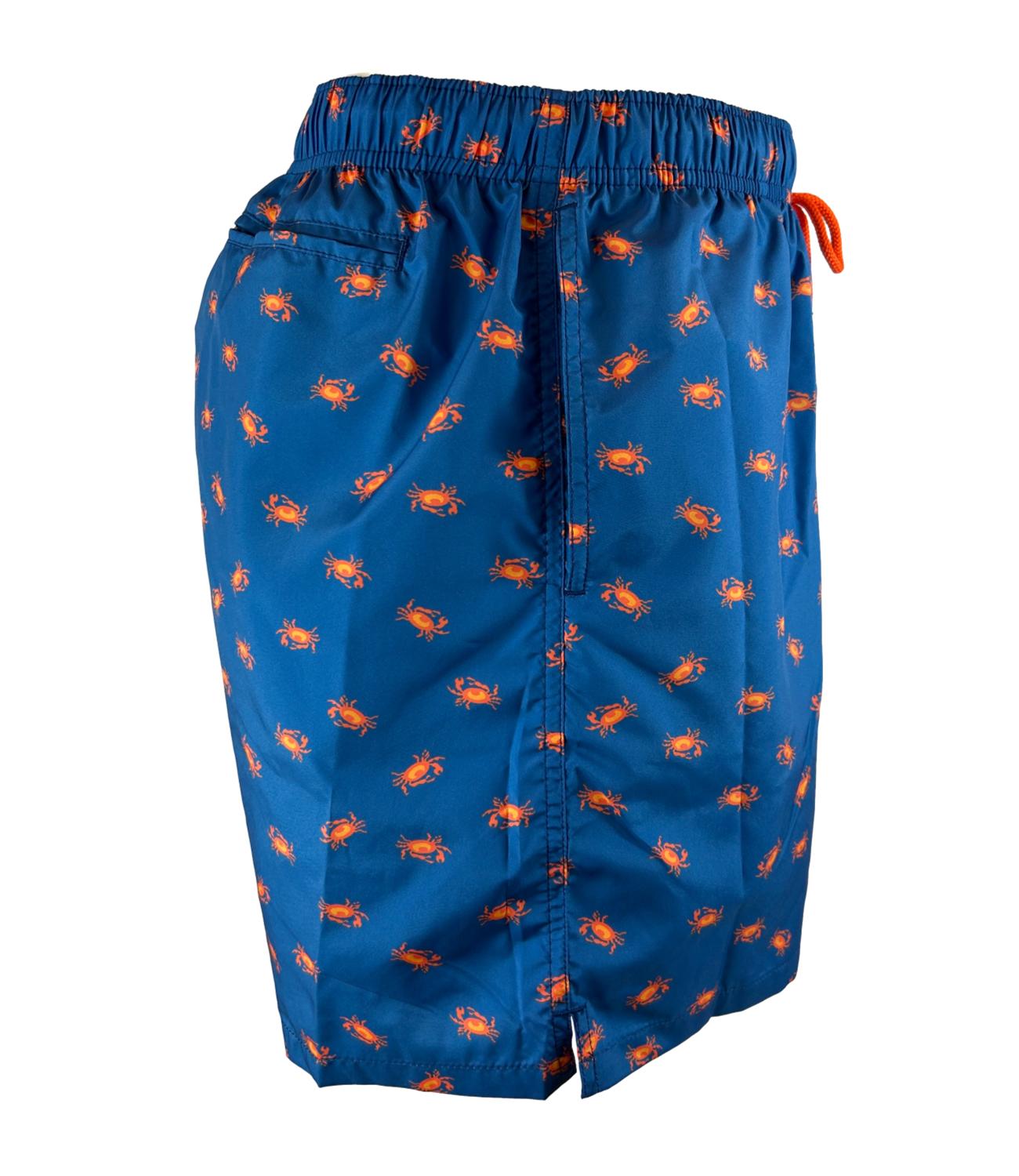 GALLO Men's Blue Costume with orange crab pattern