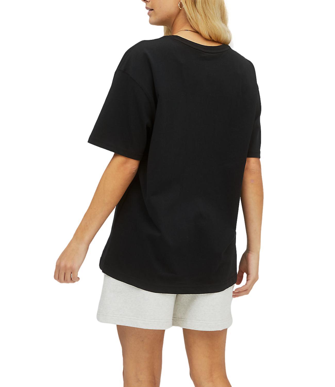 T-shirt New Balance unisex uomo donna nera in cotone