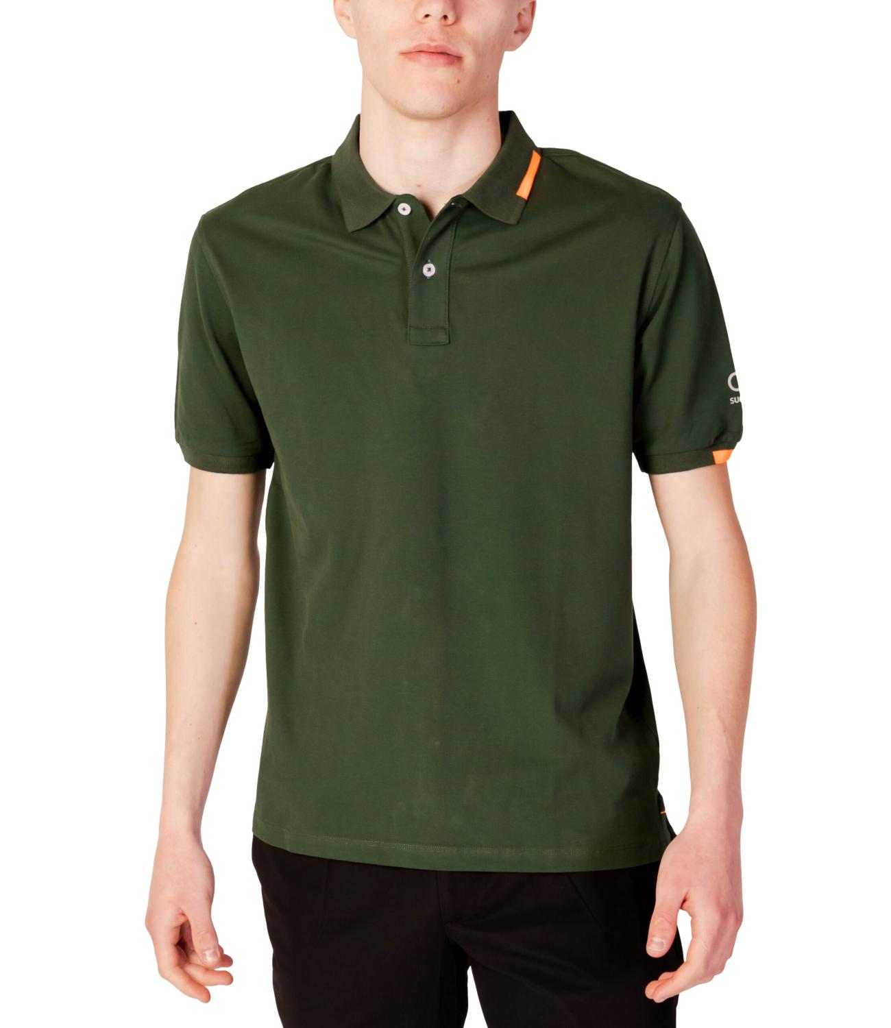 Polo Federico Classic Tag in piquet fit regular Verde