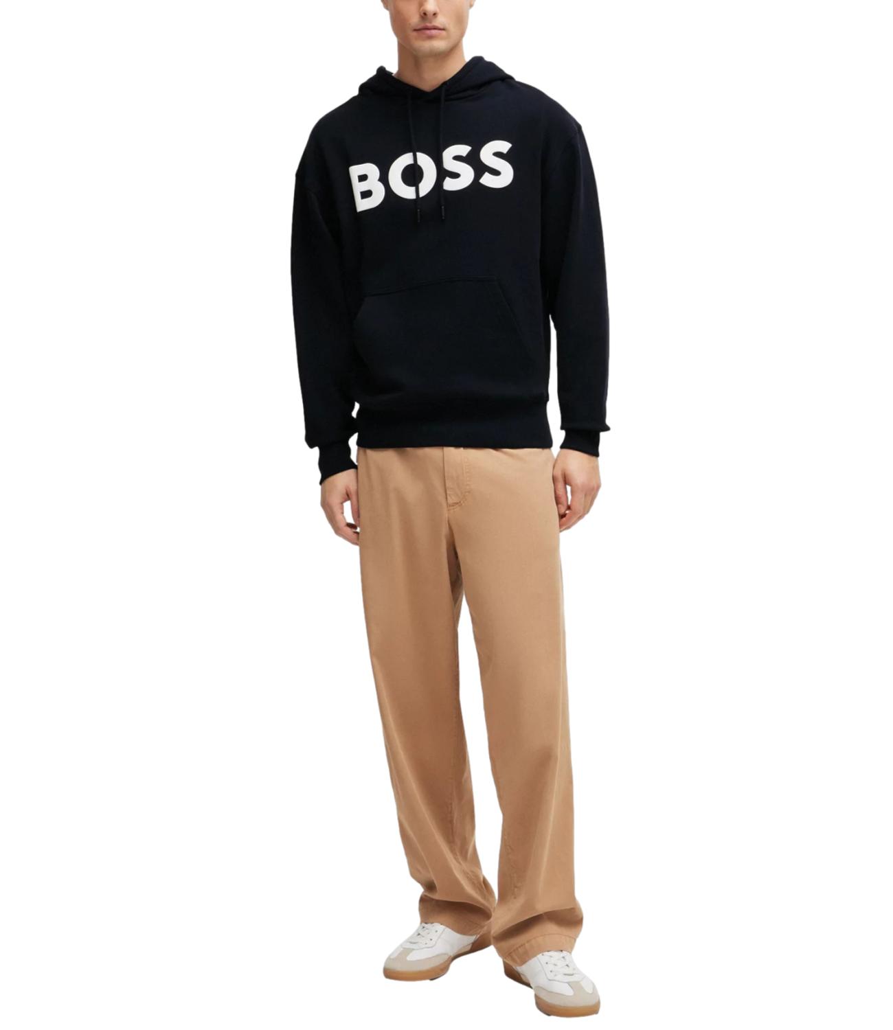 Hugo Boss Felpa dark blue con cappuccio